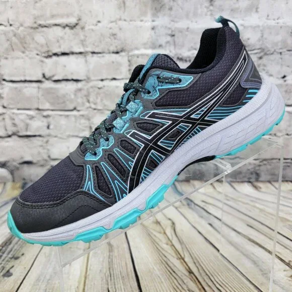 ASICS Gel-Venture 7 Women's 10 Gray Blue Trail Running Shoes Sneakers 1012A652 - Picture 3 of 8